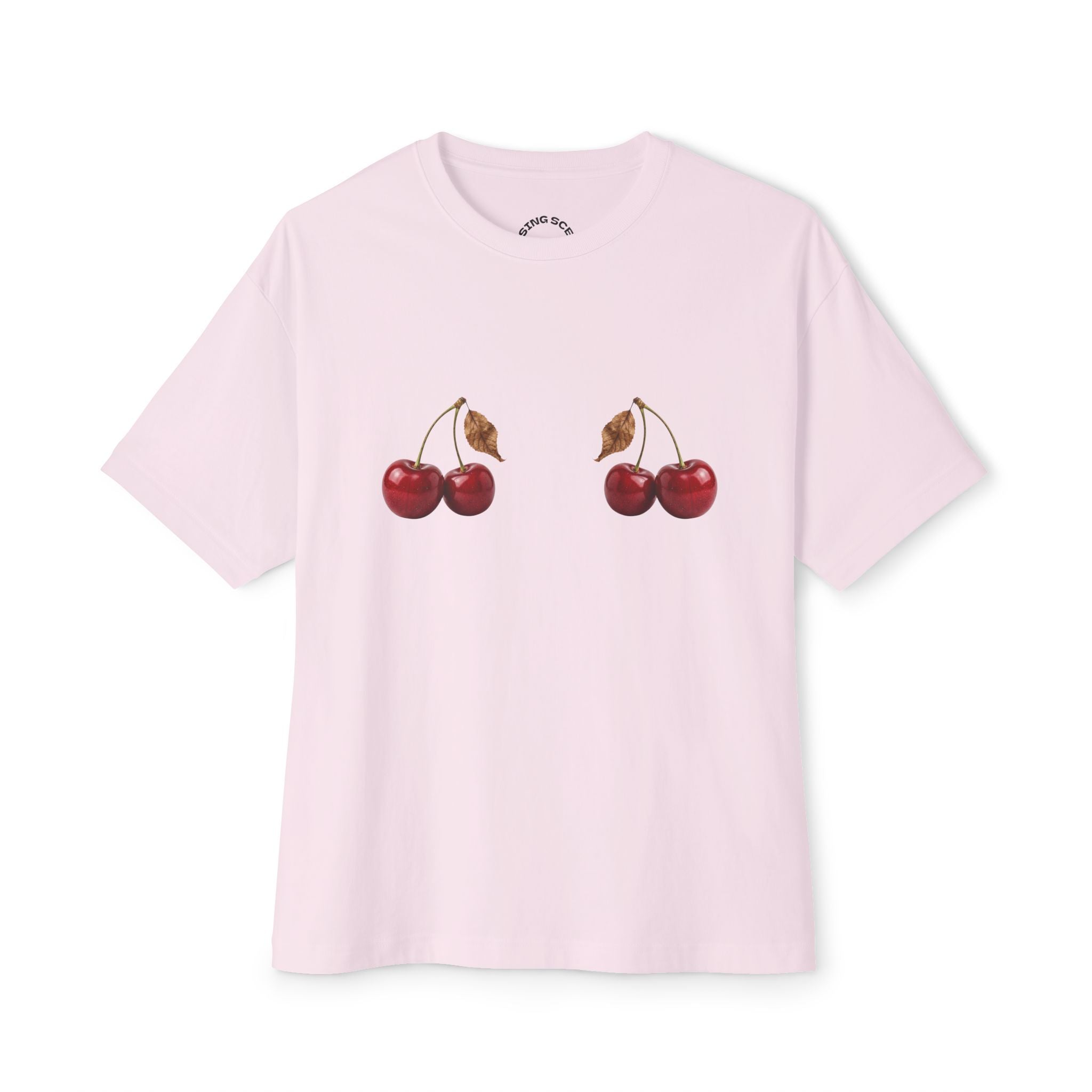 "Double Cherry" Oversized Boxy Tee