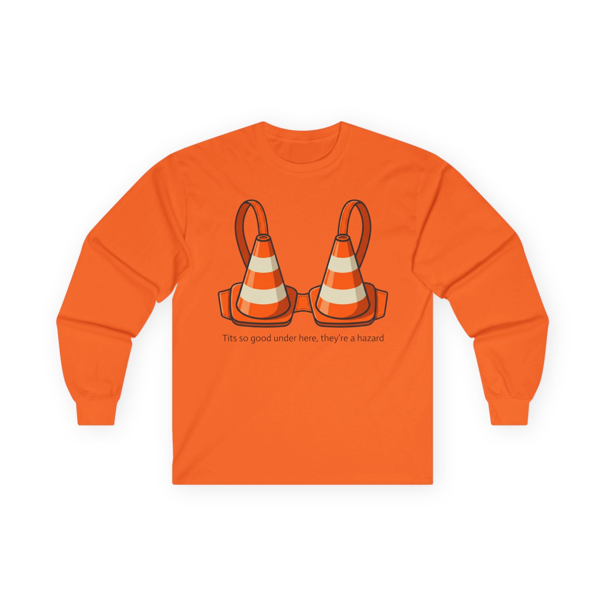 "Traffic Cone Bra" Long Sleeve Tee