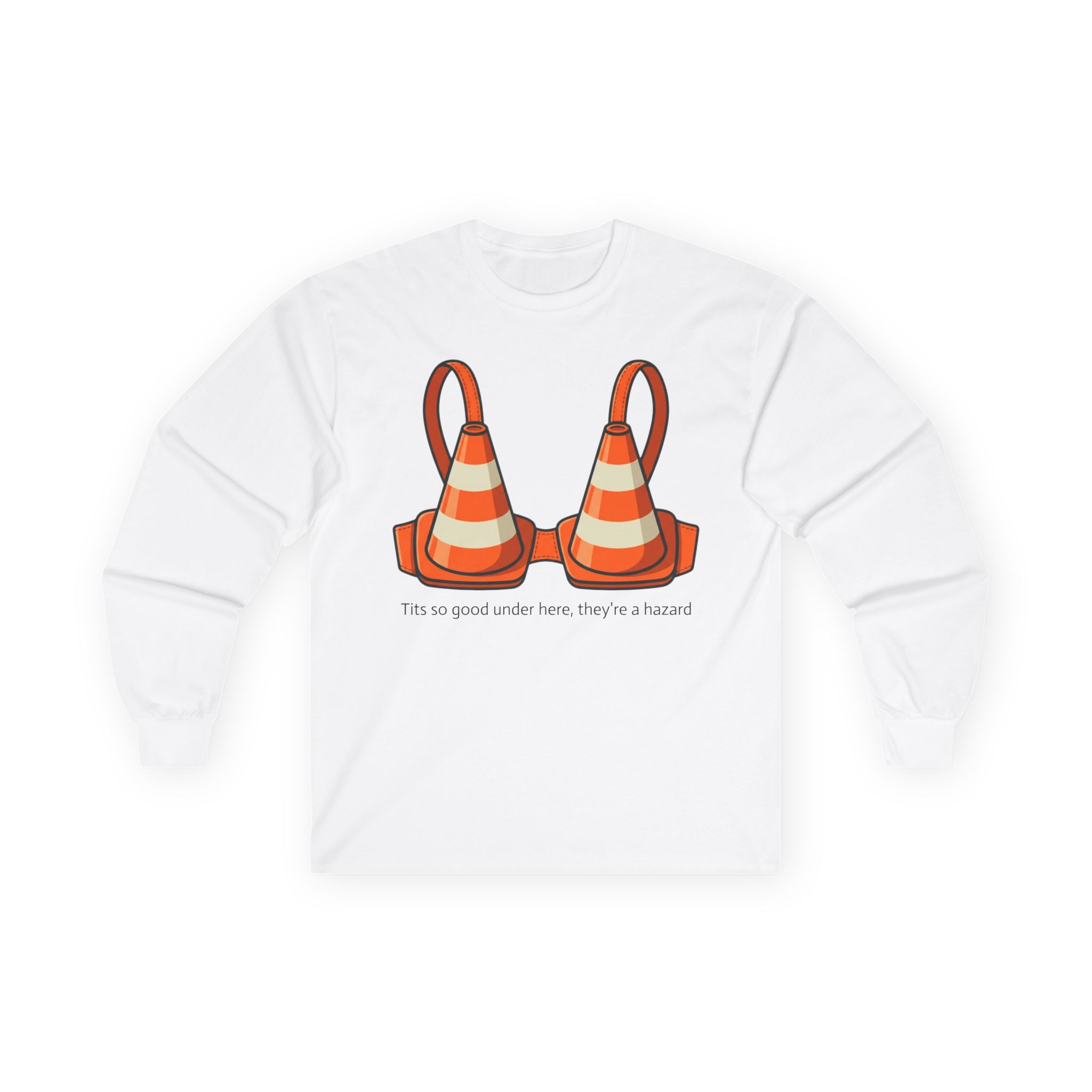 "Traffic Cone Bra" Long Sleeve Tee