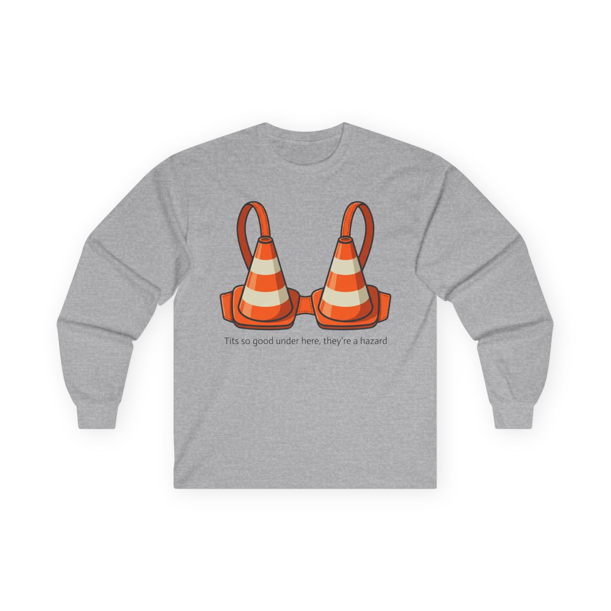 "Traffic Cone Bra" Long Sleeve Tee
