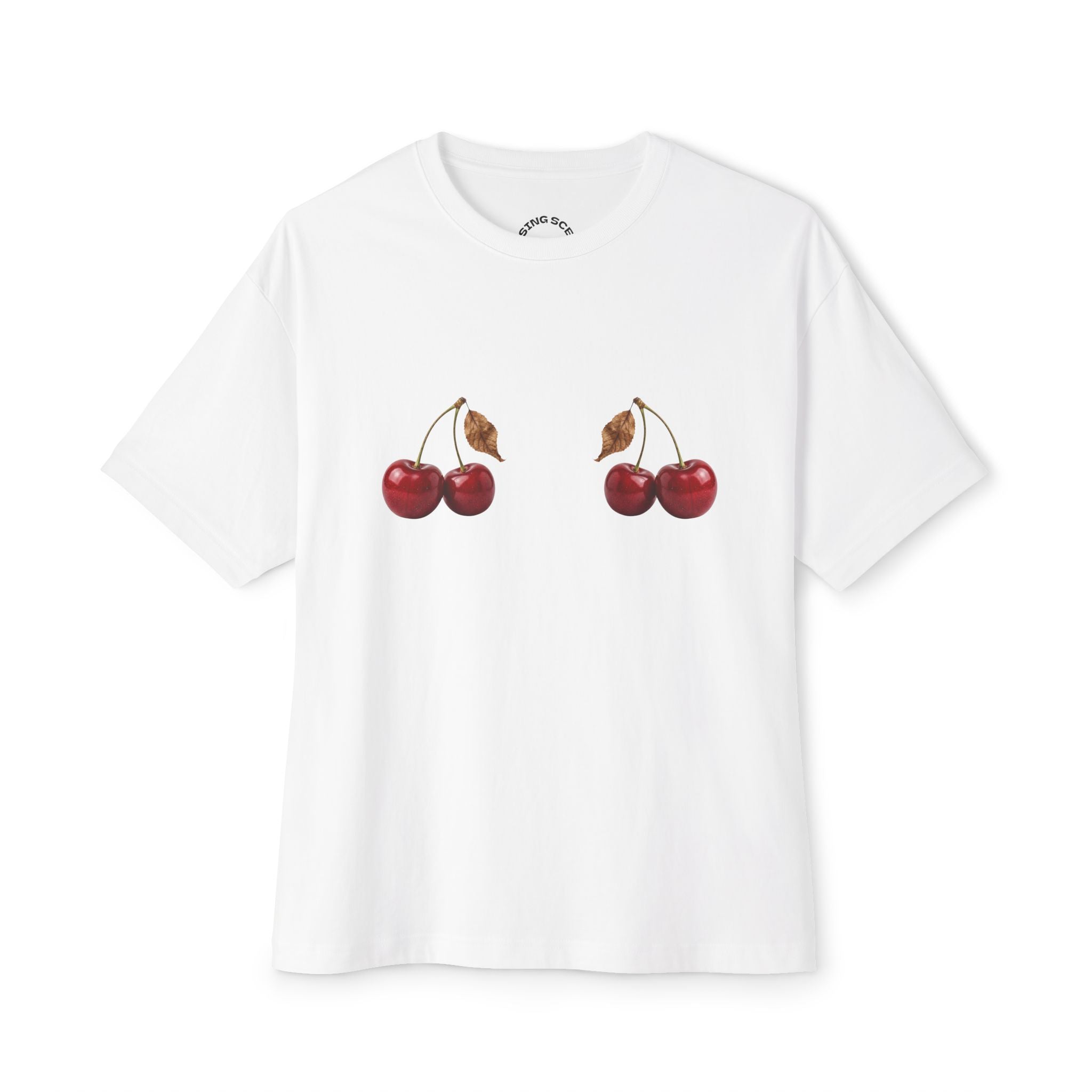 "Double Cherry" Oversized Boxy Tee