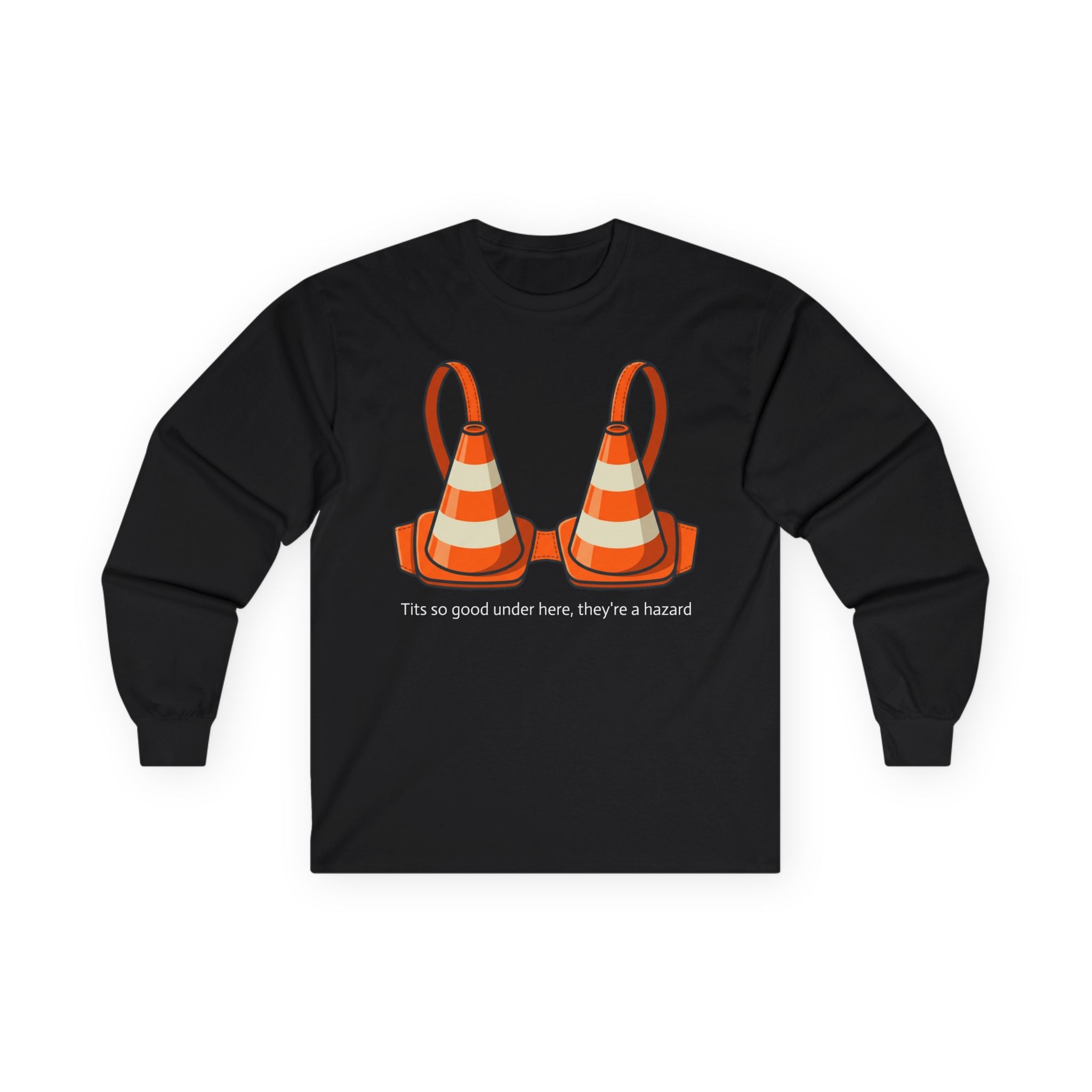 "Traffic Cone Bra" Long Sleeve Tee