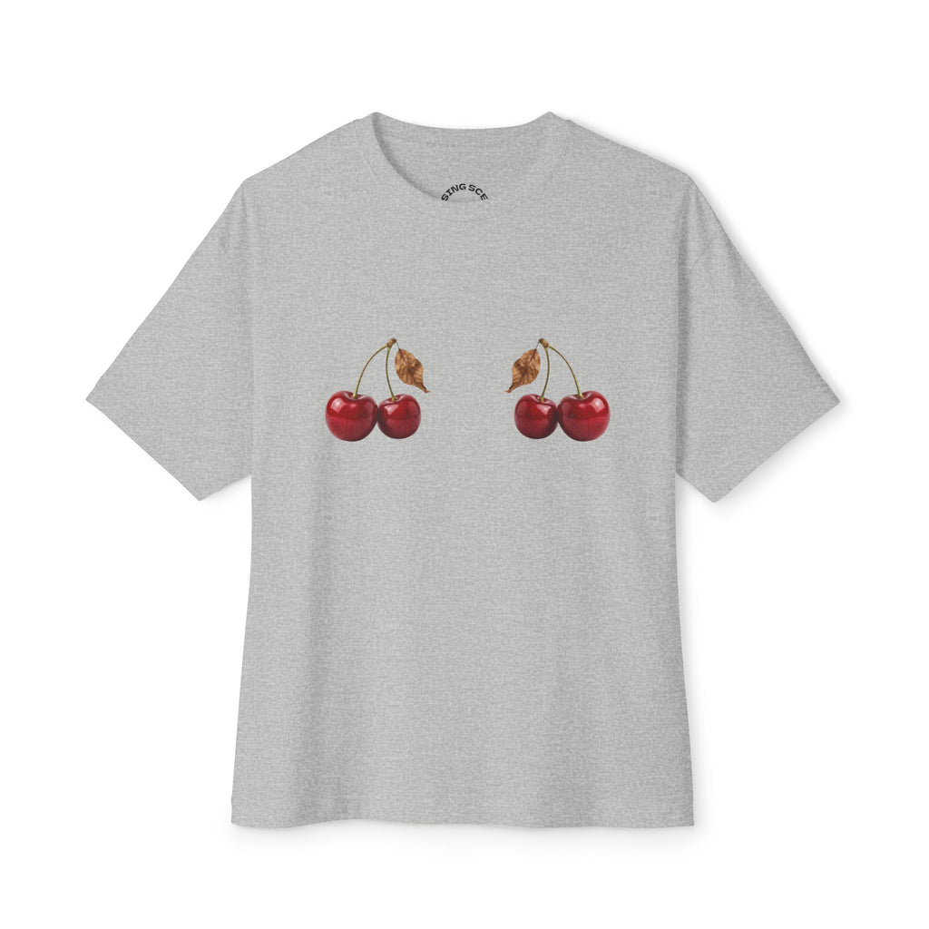 "Double Cherry" Oversized Boxy Tee