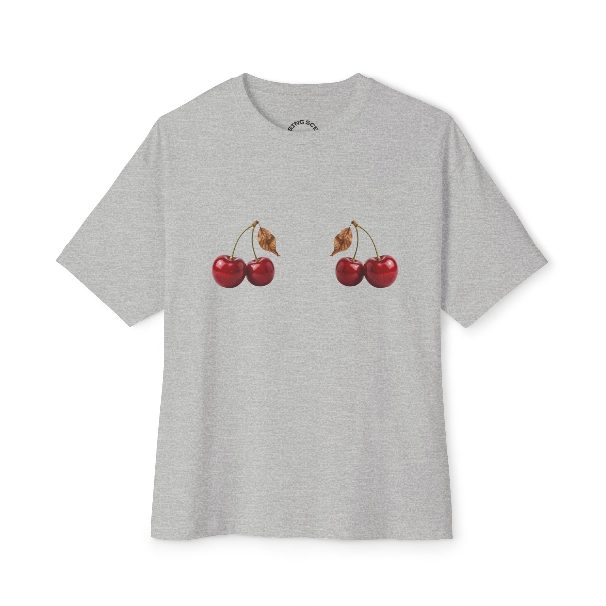"Double Cherry" Oversized Boxy Tee