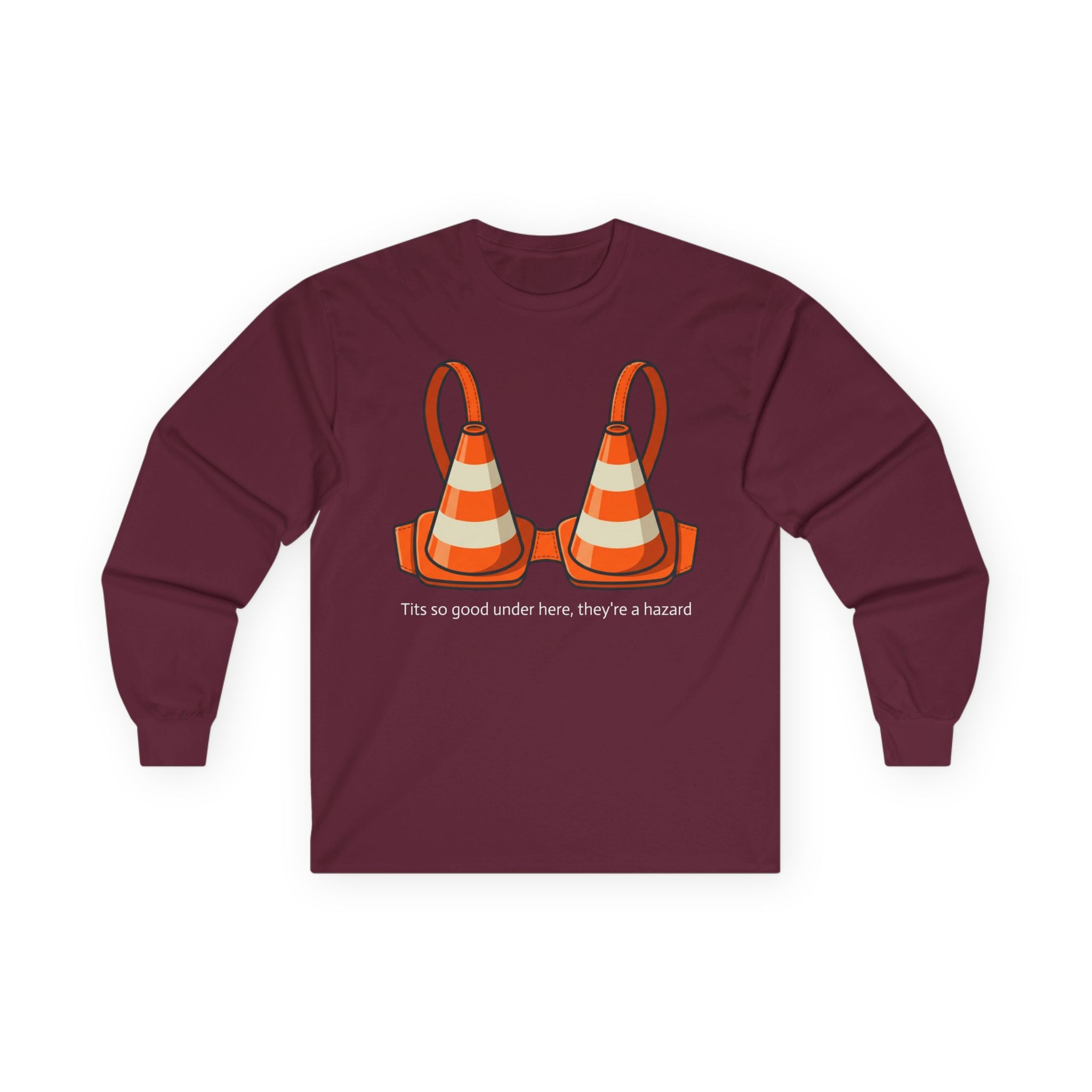 "Traffic Cone Bra" Long Sleeve Tee