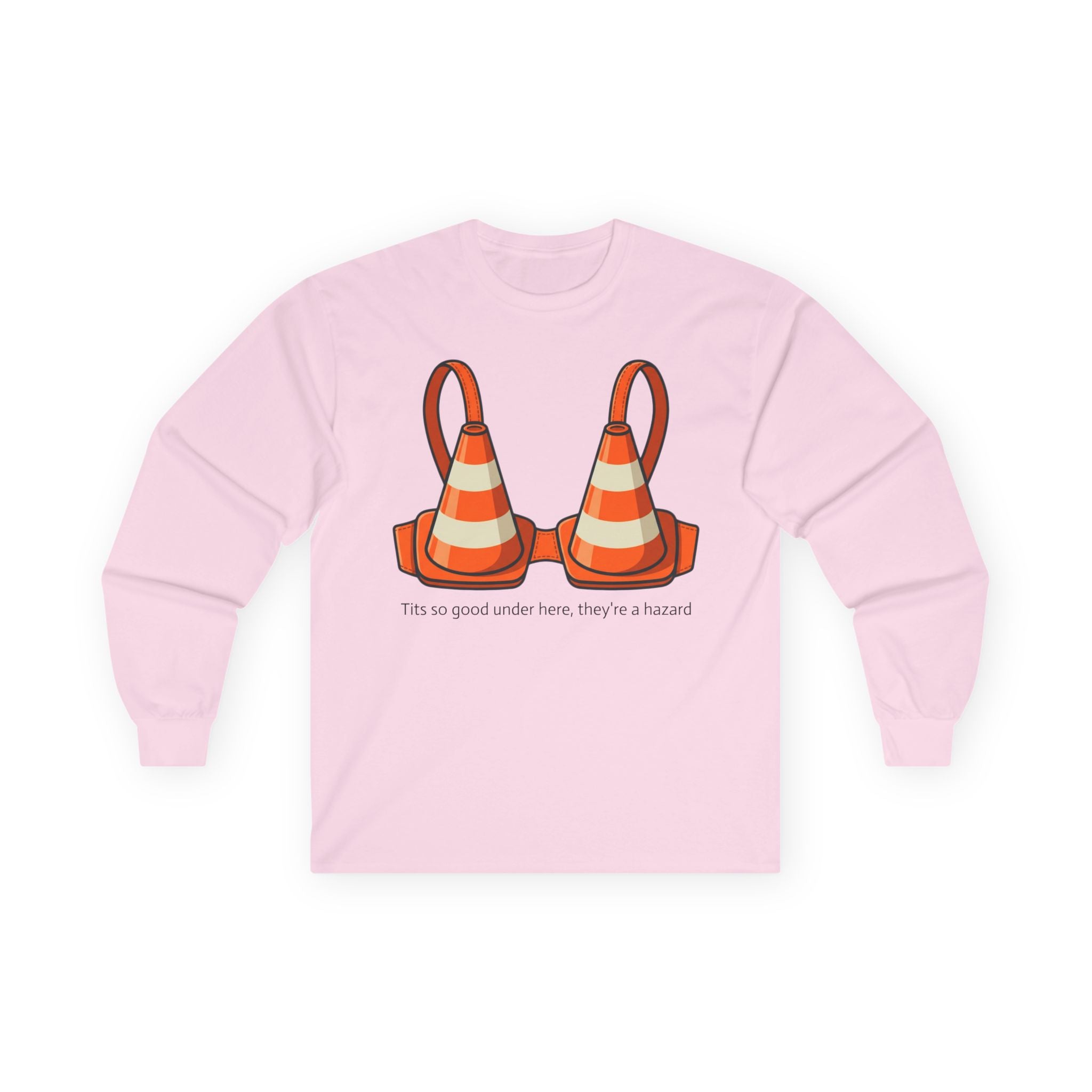 "Traffic Cone Bra" Long Sleeve Tee
