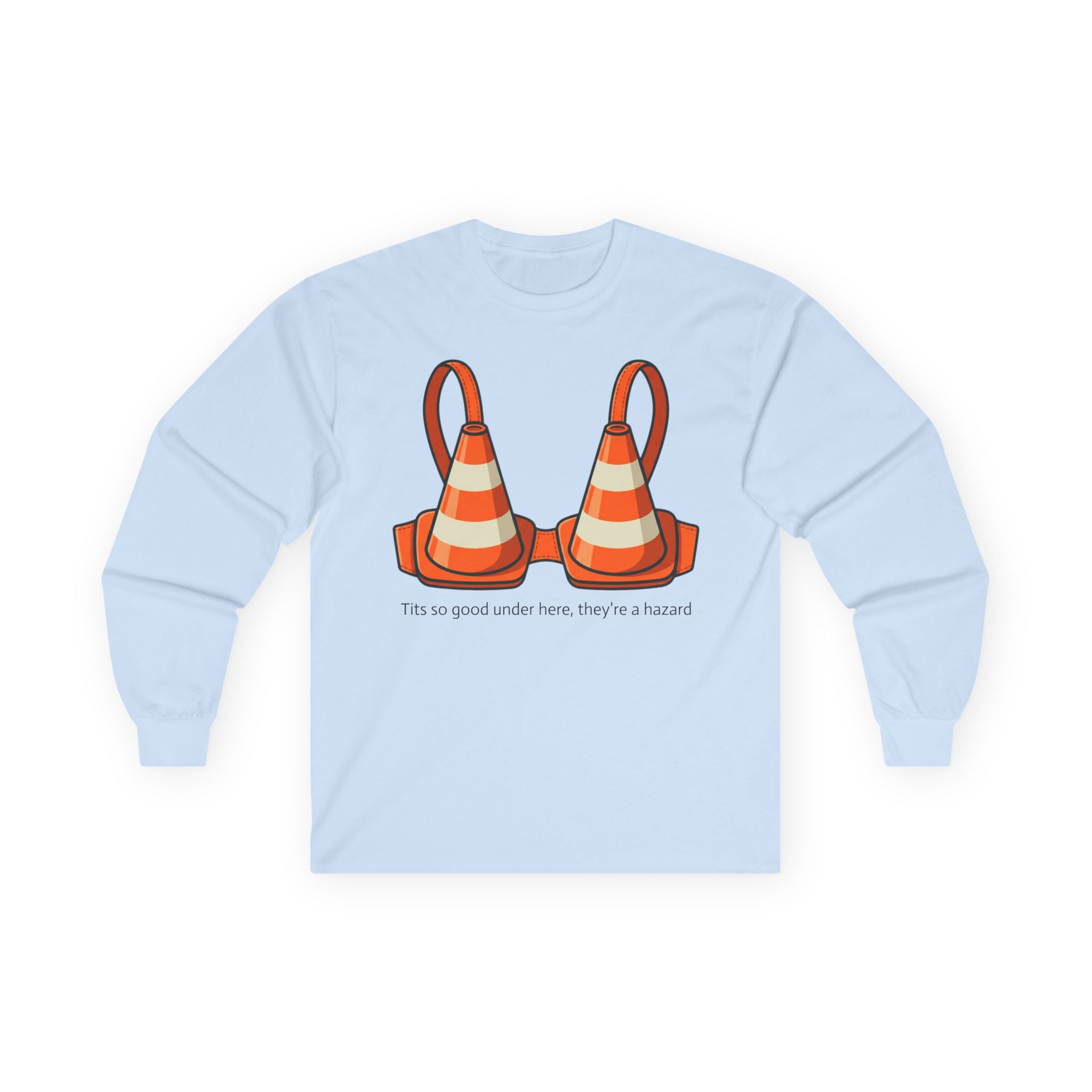 "Traffic Cone Bra" Long Sleeve Tee