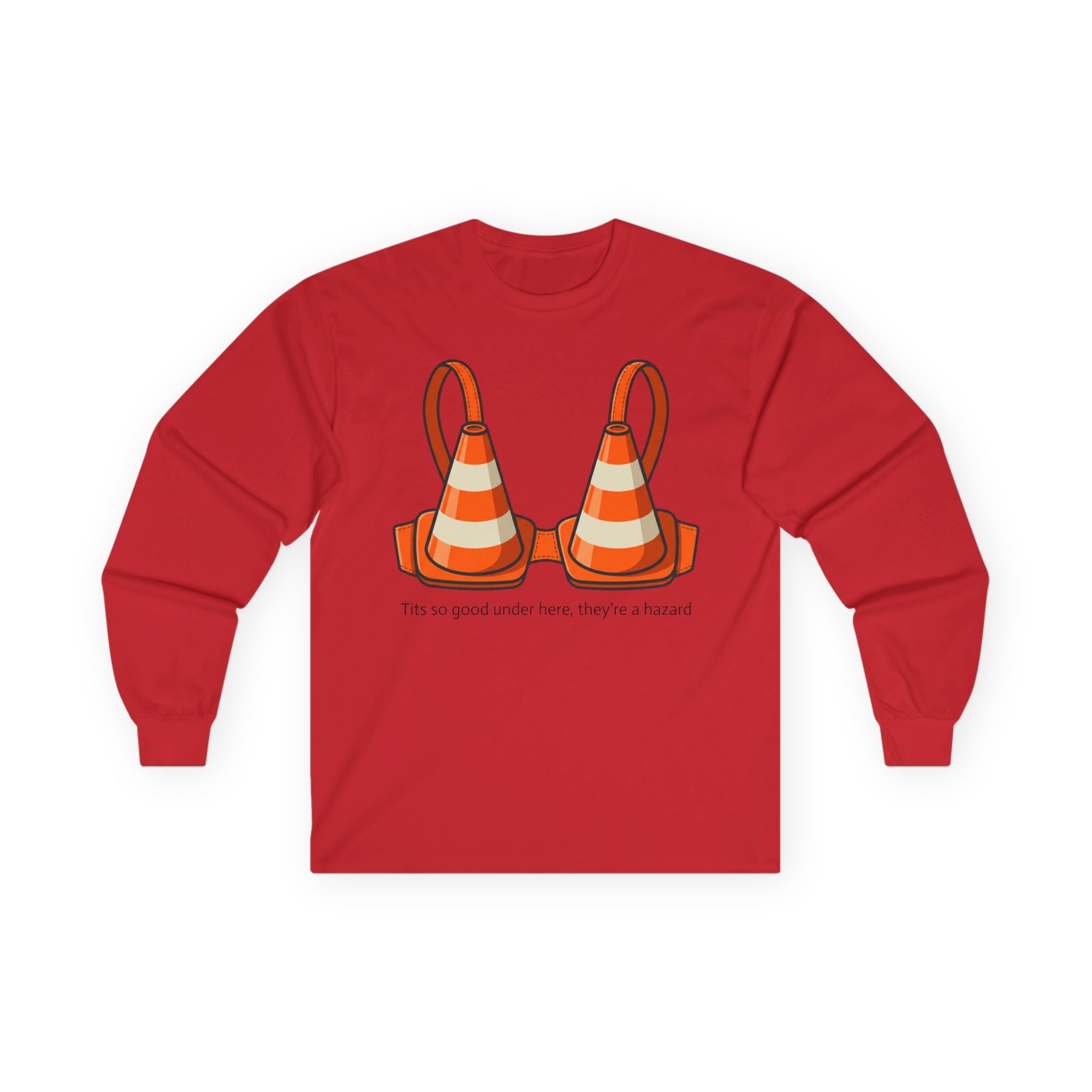 "Traffic Cone Bra" Long Sleeve Tee