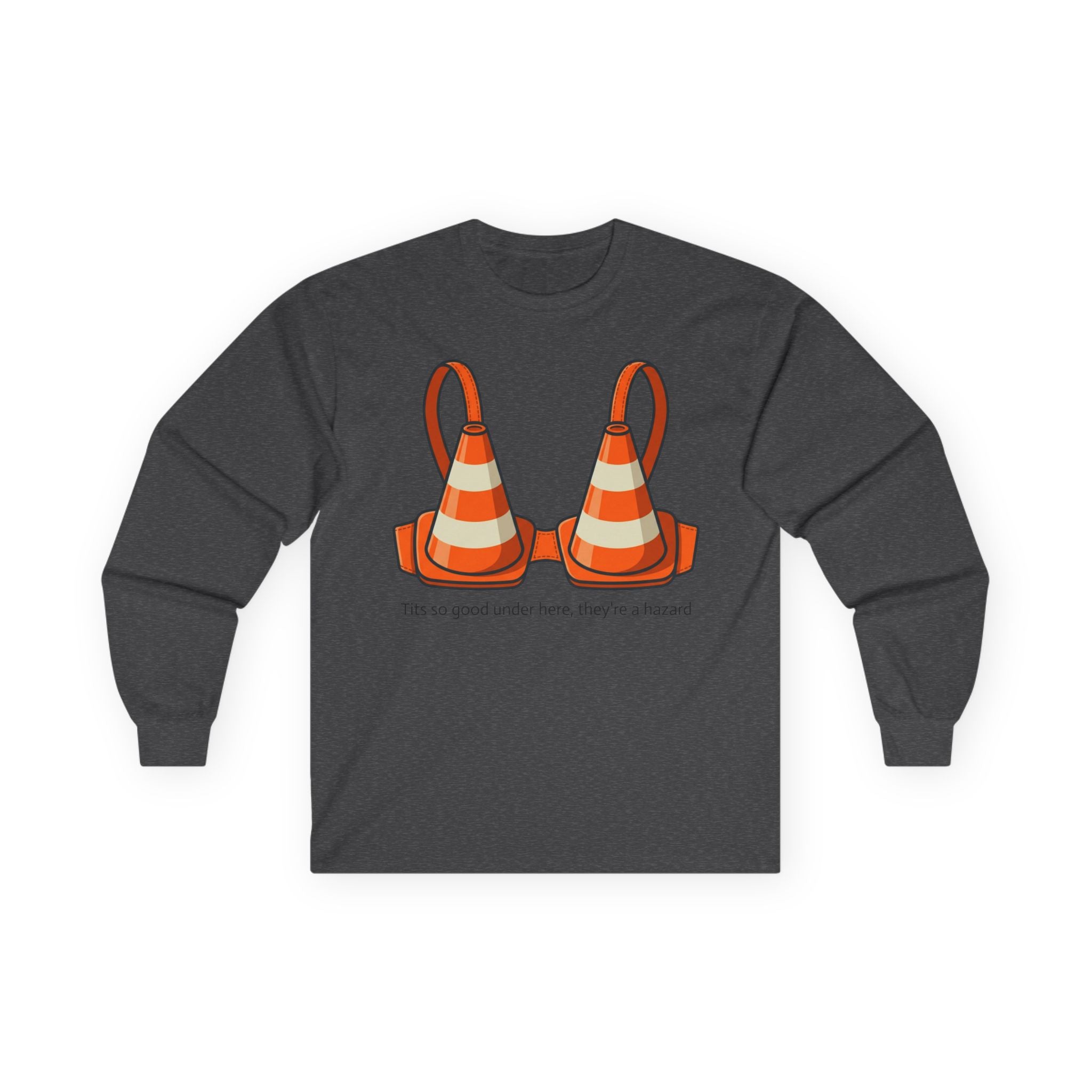 "Traffic Cone Bra" Long Sleeve Tee