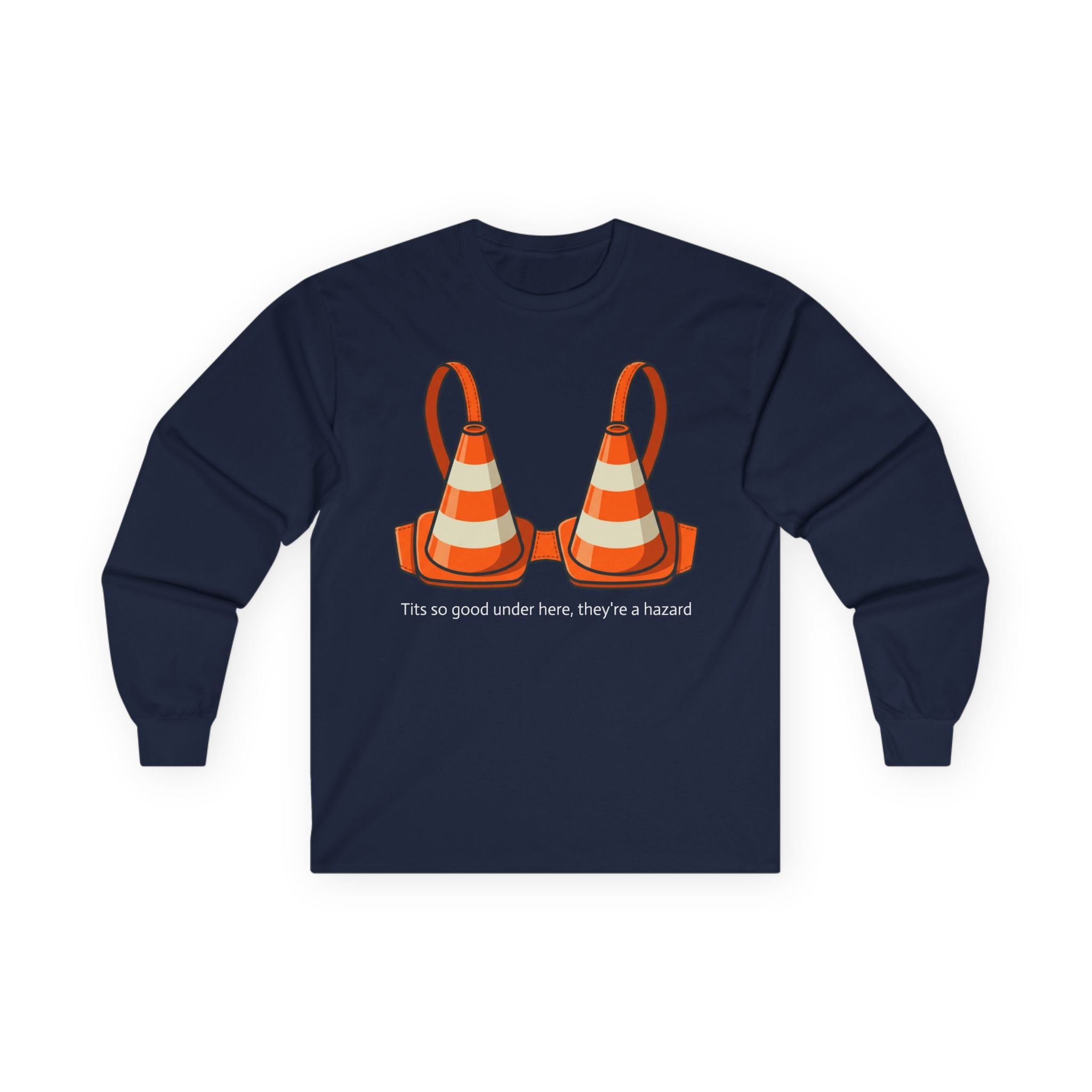"Traffic Cone Bra" Long Sleeve Tee