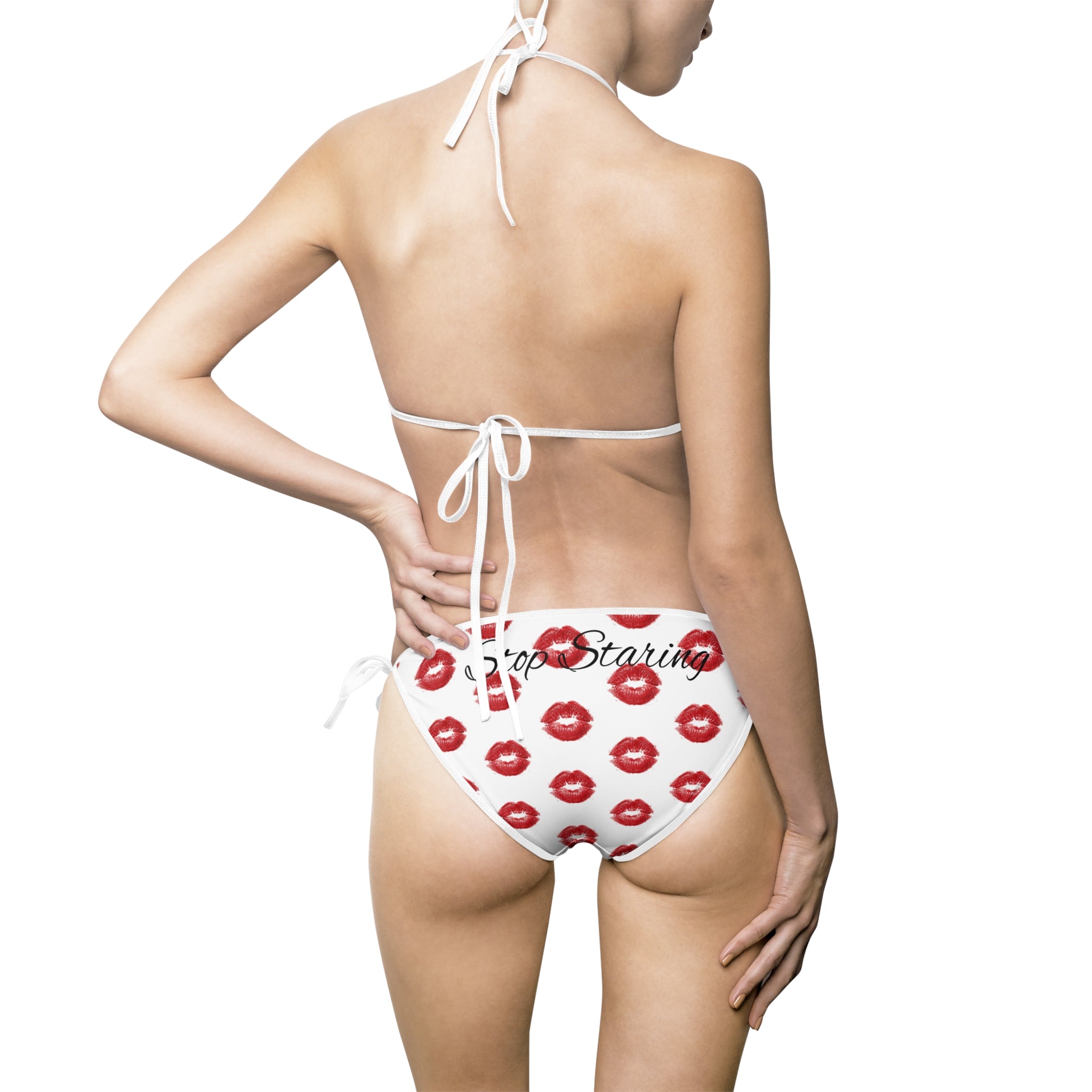 "Stop Staring" Kiss Bikini Tie Two-Piece